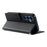 For Samsung Galaxy S26+ Case Embossed Totem Leather Flip Wallet Phone Cover with Wrist Strap - Black - 3