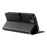 For iPhone 17e  /  16e Case Embossed Totem Leather Flip Wallet Phone Cover with Wrist Strap - Black - 3