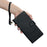 For iPhone 17e  /  16e Case Embossed Totem Leather Flip Wallet Phone Cover with Wrist Strap - Black - 4