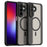 For Samsung Galaxy A27 5G Magnetic Case Anti Drop Matte PC + TPU Phone Cover - Black - 1