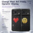 For iPhone 17 Pro Max Glowing Pixel Case Bluetooth-compatible LED Display Custom Animation Phone Cover with Kickstand - Black - 3