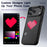 For iPhone 17 Pro Max Glowing Pixel Case Bluetooth-compatible LED Display Custom Animation Phone Cover with Kickstand - Black - 6