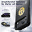 For iPhone 17 Pro Glowing Pixel Case Bluetooth-compatible LED Display Custom Animation Phone Cover with Kickstand - Black - 4