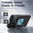 For iPhone 17 Pro Glowing Pixel Case Bluetooth-compatible LED Display Custom Animation Phone Cover with Kickstand - Black - 5