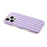 For iPhone 16 Pro Max Case IMD Stripe TPU Full Coverage Shockproof Phone Protective Cover - Purple - 5