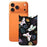 For iPhone 17 Pro Max Magnetic Back Plates Pattern Printed Quick Change Backplate (Backplate Only) - Flower Butterfly - 1