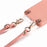 For Samsung Galaxy S26 Ultra Litchi Pattern Case with Lanyard Shockproof PC PU Leather Cover -  Pink - 3