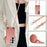For Samsung Galaxy S26 Ultra Litchi Pattern Case with Lanyard Shockproof PC PU Leather Cover -  Pink - 4