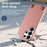 For Samsung Galaxy S26 Ultra Litchi Pattern Case with Lanyard Shockproof PC PU Leather Cover -  Pink - 6