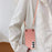 For Samsung Galaxy A27 5G Litchi Pattern Case with Lanyard Shockproof PC PU Leather Cover -  Pink - 5
