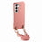 For Samsung Galaxy A56 5G Litchi Pattern Case with Lanyard Shockproof PC PU Leather Cover - Pink - 2