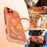 MUTURAL for iPhone 17 Pro Max Magnetic Case Rotating Kickstand PC + TPU Airbag Drop Protection Phone Cover - Orange - 5