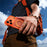 MUTURAL for iPhone 17 Pro Max Magnetic Case Rotating Kickstand PC + TPU Airbag Drop Protection Phone Cover - Orange - 6