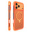 MUTURAL for iPhone 17 Pro Magnetic Case Rotating Kickstand PC + TPU Airbag Drop Protection Phone Cover - Orange - 1
