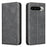BINFEN COLOR for Google Pixel 11 Pro / Google Pixel 11 Pro XL RFID Blocking Calf Texture PU Leather Phone Cover - Black - 1