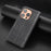 BINFEN COLOR for iPhone 16 Pro RFID Blocking Calf Texture PU Leather Phone Cover - Black - 5
