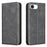 BINFEN COLOR for iPhone 16e / iPhone 17e RFID Blocking Calf Texture PU Leather Phone Cover - Black - 1