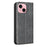 BINFEN COLOR for iPhone 15 RFID Blocking Calf Texture PU Leather Phone Cover - Black - 3