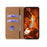 For vivo V70 FE 5G Case Genuine Cow Leather Stand Mobile Phone Cover with RFID Blocking Wallet - Red - 2