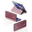 For Samsung Galaxy Z Fold8 Ultra Case Electroplating View Window Stand Leather Phone Cover - Pink - 2
