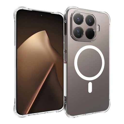 WANLONFENG for Xiaomi 17T Pro WL2 Series 2.0mm Magnetic Case Clear TPU Phone Back Cover with Screen Film - Transparent - 2