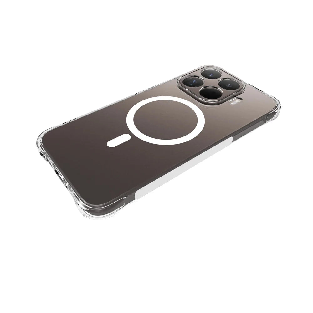 WANLONFENG for Xiaomi 17T Pro WL2 Series 2.0mm Magnetic Case Clear TPU Phone Back Cover with Screen Film - Transparent - 4