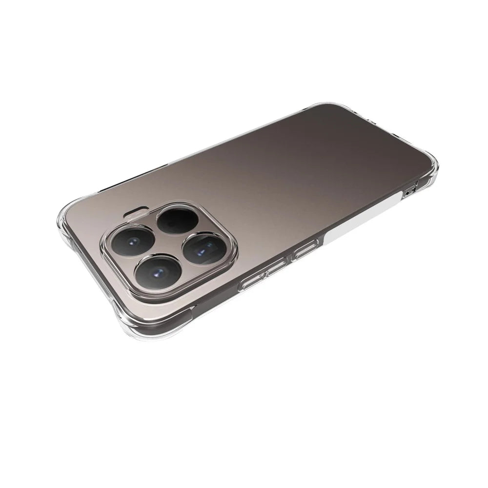 WANLONFENG for Xiaomi 17T Pro WL Series Case 2.0mm TPU Phone Cover with Tempered Glass Film - Transparent - 3