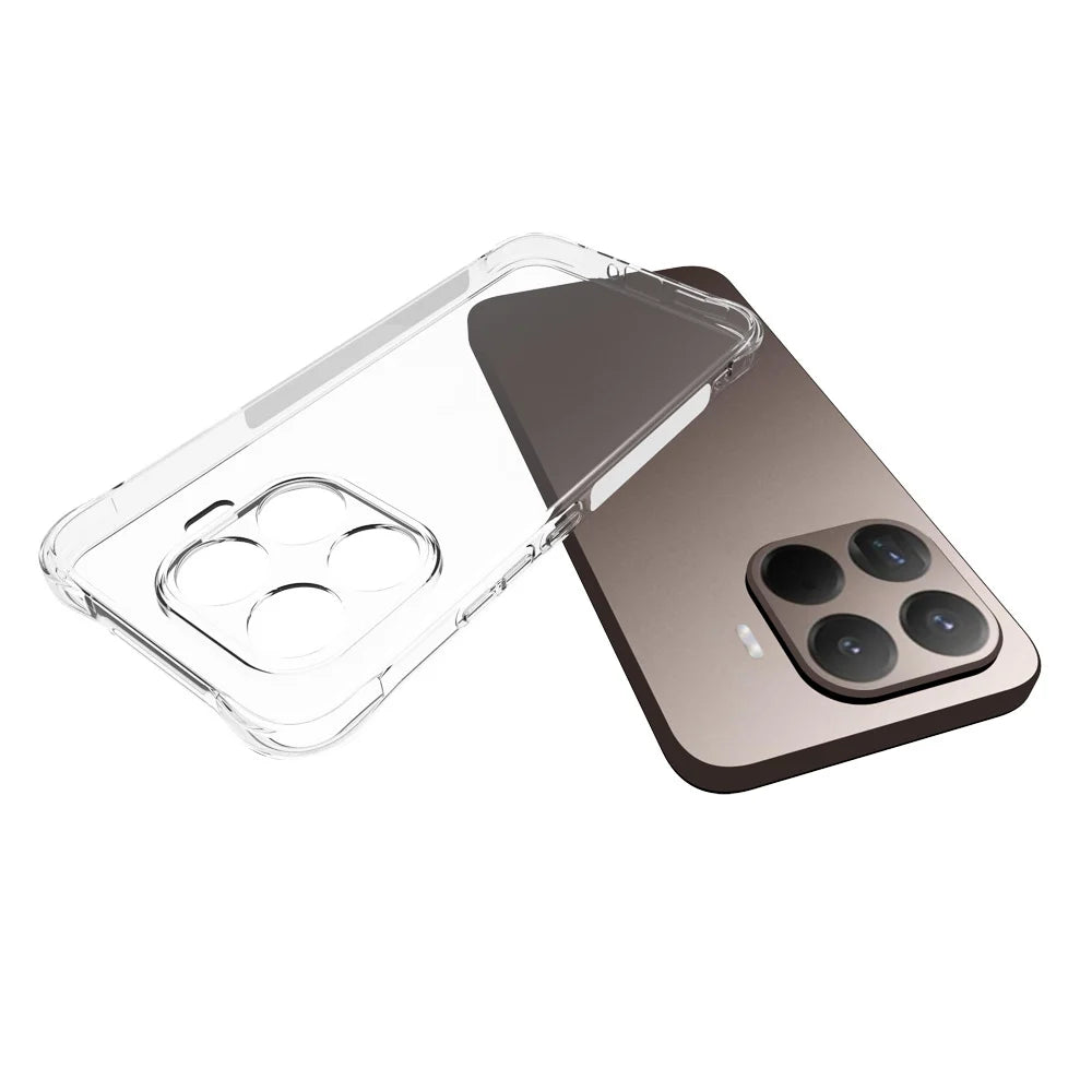 WANLONFENG for Xiaomi 17T Pro WL Series Case 2.0mm TPU Phone Cover with Tempered Glass Film - Transparent - 5