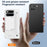 For Google Pixel 11 Pro Fold Case Kickstand Hinge PC Phone Cover with Tempered Glass Film, Stylus - White - 7