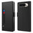 For Google Pixel 11 Case PU+TPU Magnetic Flip Phone Cover with Stand - Black - 1