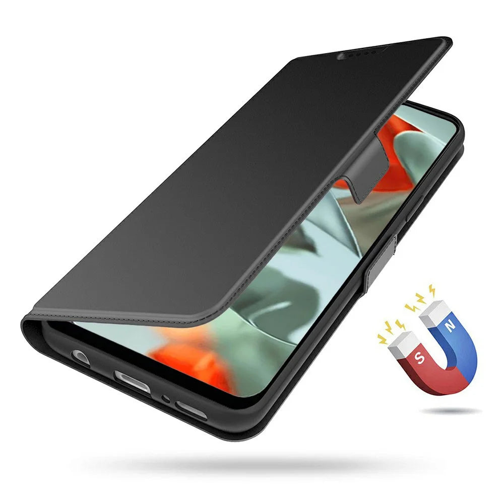 For Google Pixel 11 Pro Case Shockproof TPU Inner Shell Leather Phone Cover Card Slot - Black - 4