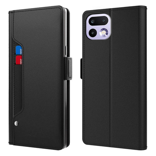 For Realme 16T 5G Case PU+TPU Magnetic Flip Phone Cover with Stand - Black - 1