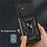 Ring Holder Kickstand Phone Case for Samsung Galaxy A54 5G, PC + TPU Drop-proof Cover with Slide Camera Protector - Black - 6