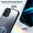 For Infinix GT 50 Pro 5G Case Matte Skin Touch Clear PC + TPU Shockproof Phone Back Cover - Black - 4