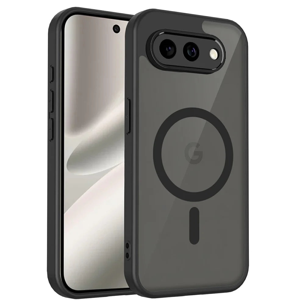 For Google Pixel 10a Magnetic Case Skin Touch Matte PC + TPU Anti-Drop Phone Cover - Translucent - 1