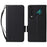 For ZTE nubia Neo 5G Case Litchi Texture Wallet Leather Phone Cover with Wrist Strap - Black - 1
