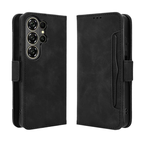 For Oukitel C26 Leather Case Phone Wallet Cover with Multiple Card Slots - Black - 1