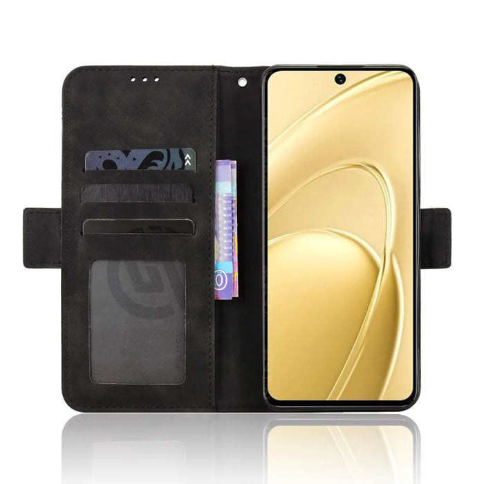 For Oukitel C26 Leather Case Phone Wallet Cover with Multiple Card Slots - Black - 5