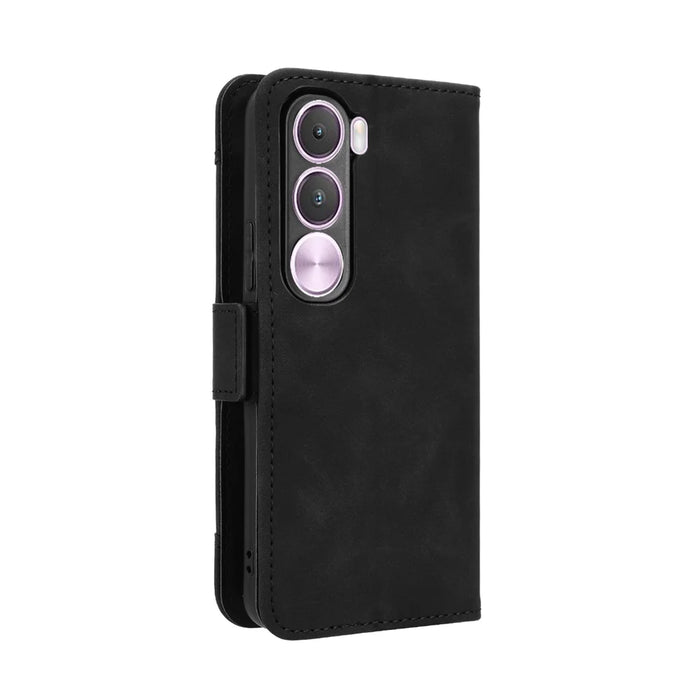 For Realme C100x 4G / Realme C100i 4G Leather Case Phone Wallet Cover with Multiple Card Slots - Black - 7