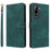 For Infinix Hot 70 Case Wallet RFID Blocking PU Leather Phone Cover Stand with Strap - Green - 1