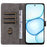 Case for Realme C100 4G / C100i 4G / C100x 4G Wallet RFID Blocking PU Leather Phone Cover Stand with Strap - Black - 2