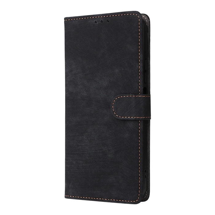 Case for Realme C100 4G / C100i 4G / C100x 4G Wallet RFID Blocking PU Leather Phone Cover Stand with Strap - Black - 7