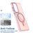 For Samsung Galaxy S26 FE Magnetic Case Color Changing TPU Phone Back Cover - Pink - 5