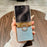 For Samsung Galaxy Z Flip8 Case Glitter Design Rhinestone Decor Hard PC Phone Cover - Blue - 2