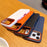 For iPhone 17 Pro Max Case Leather Texture PC + TPU Anti-slip Phone Protective Cover - Orange - 7
