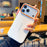 For iPhone 17 Pro Case Leather Texture PC + TPU Anti-slip Phone Protective Cover - White - 4