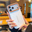 For iPhone 17 Pro Case Leather Texture PC + TPU Anti-slip Phone Protective Cover - White - 5