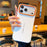 For iPhone 17 Pro Case Leather Texture PC + TPU Anti-slip Phone Protective Cover - White - 6
