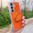 For Samsung Galaxy S26 Case Rotating Ring Holder Kickstand TPU + Acrylic Shockproof Phone Cover - Orange - 1