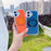 For iPhone 17 Case Rotating Ring Holder Kickstand TPU + Acrylic Shockproof Phone Cover - Pink - 4